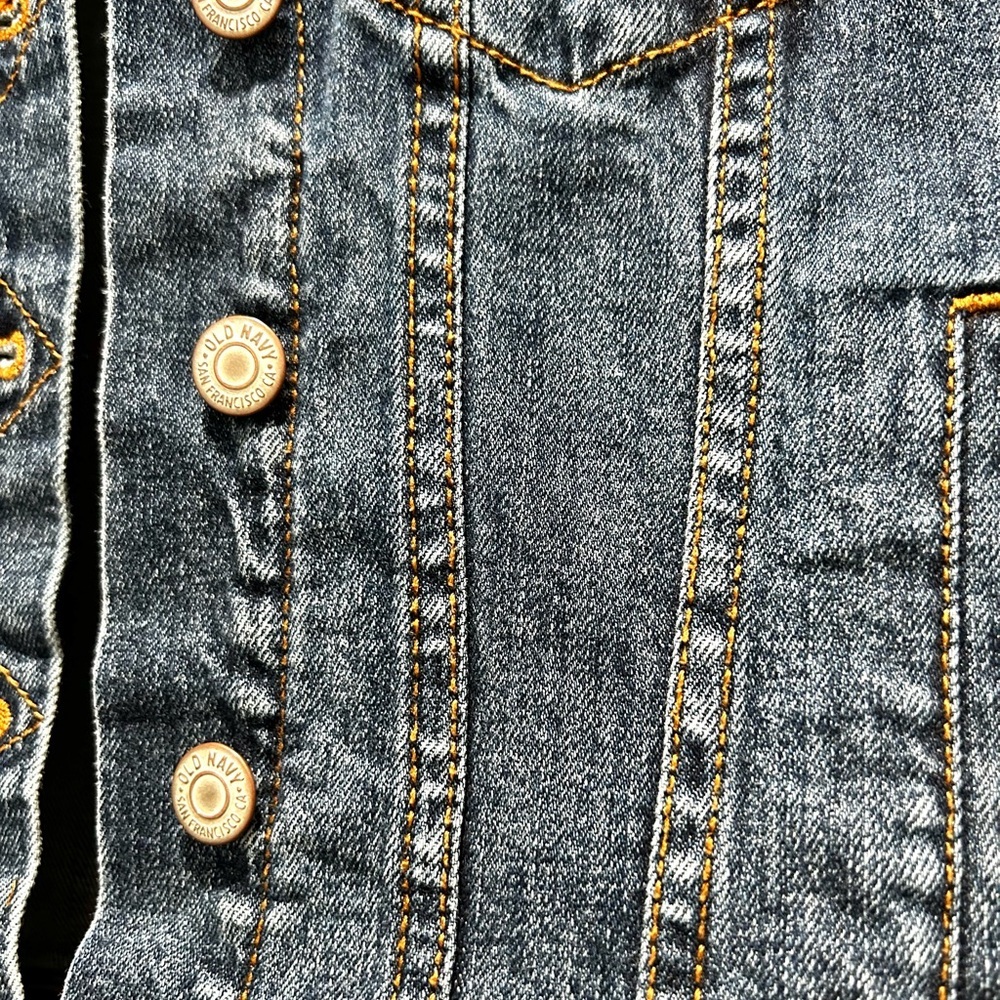 Old Navy Blue jean jacket size xs - Picture 8 of 10